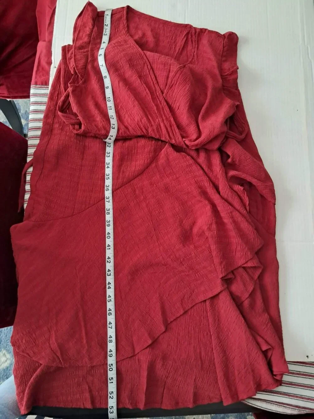 SHEIN Unity Women’s Surplice Neck Self-Tie Ruffle A-Line Dress Size M - Picture 8 of 10